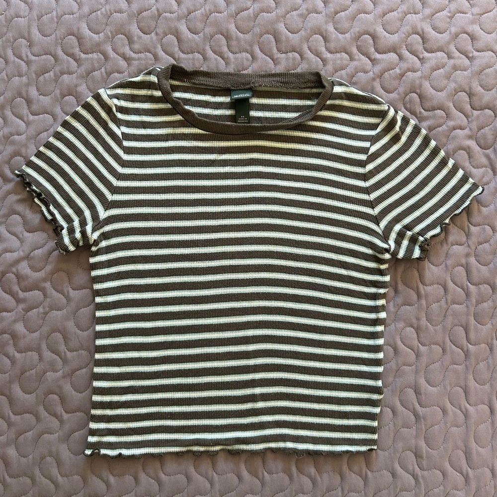 Wild Fable Stripped Cropped Top